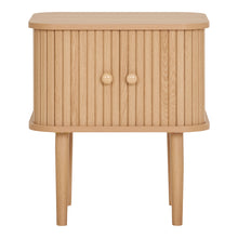 Arvid Beistelltisch mit 2 Türen – Natur, 45 × 40 × 50,5 cm von Luiva Living