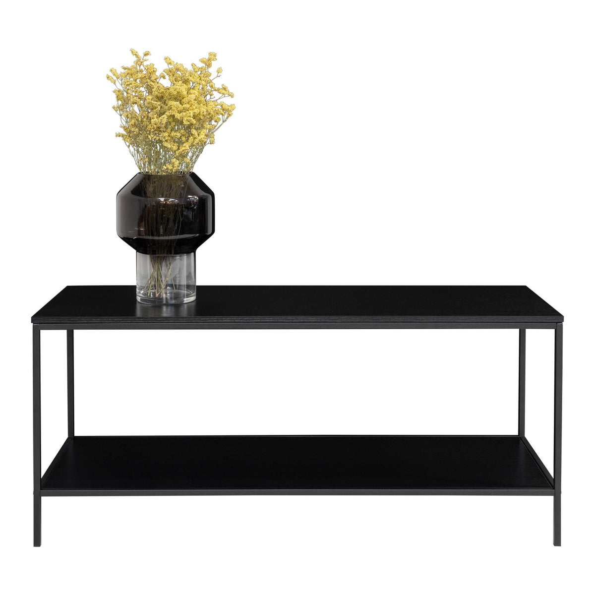 Sami TV-Board – Schwarz, Gestell Schwarz, 100 × 36 × 45 cm – Ansicht 3