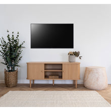 Arvid TV-Board mit 2 Türen – Natur, 113 × 40 × 52 cm – Ansicht 7