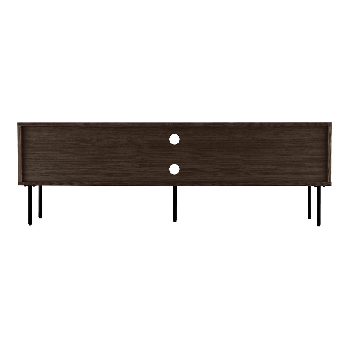 Gunnar TV-Board mit 2 Türen – Furnier Eiche geräuchert, Beine Schwarz, 150 × 40 × 50 cm – Ansicht 3