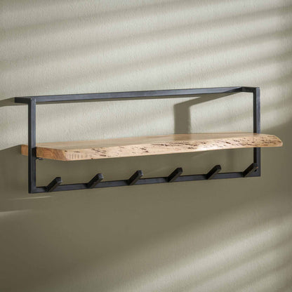 Garderobe edge brett  6 Haken