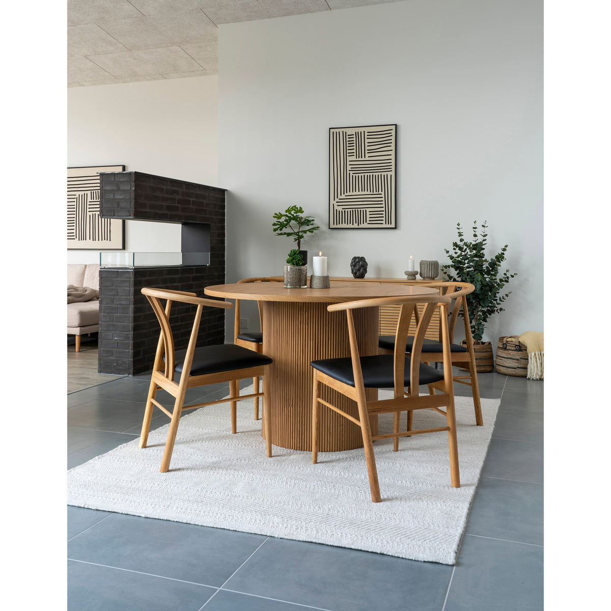 Sabine Esstisch rund – Natur, ø 120 cm – Ansicht 2