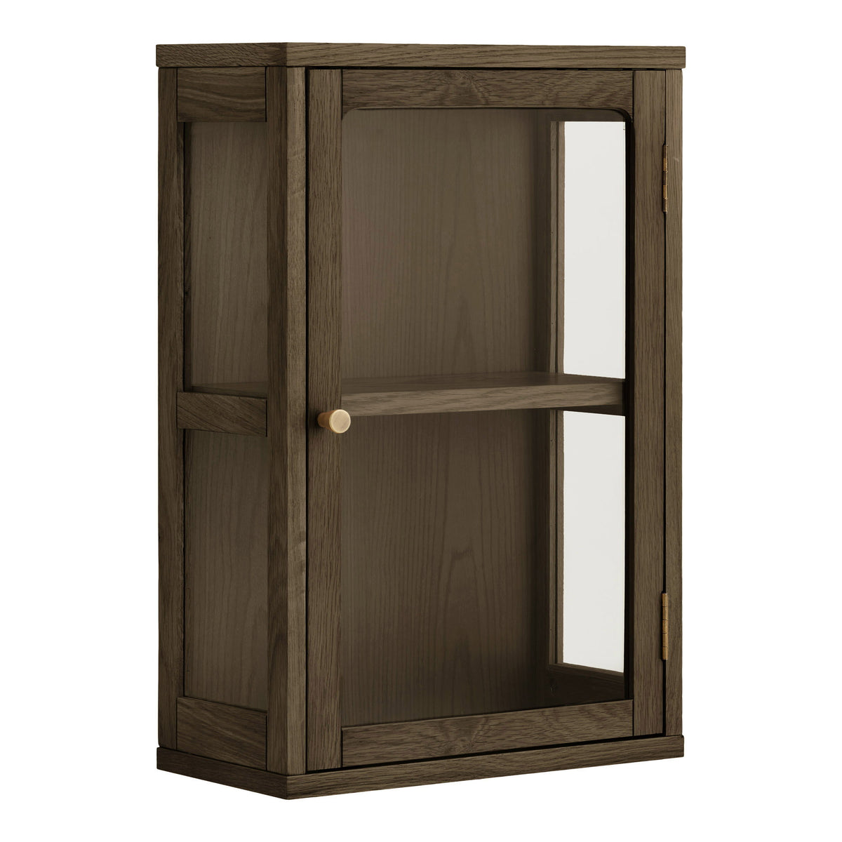 Fine Hängeschrank – Eiche/Eichenfurnier Dunkelbraun, 20 × 40 × 60 cm – Ansicht 2
