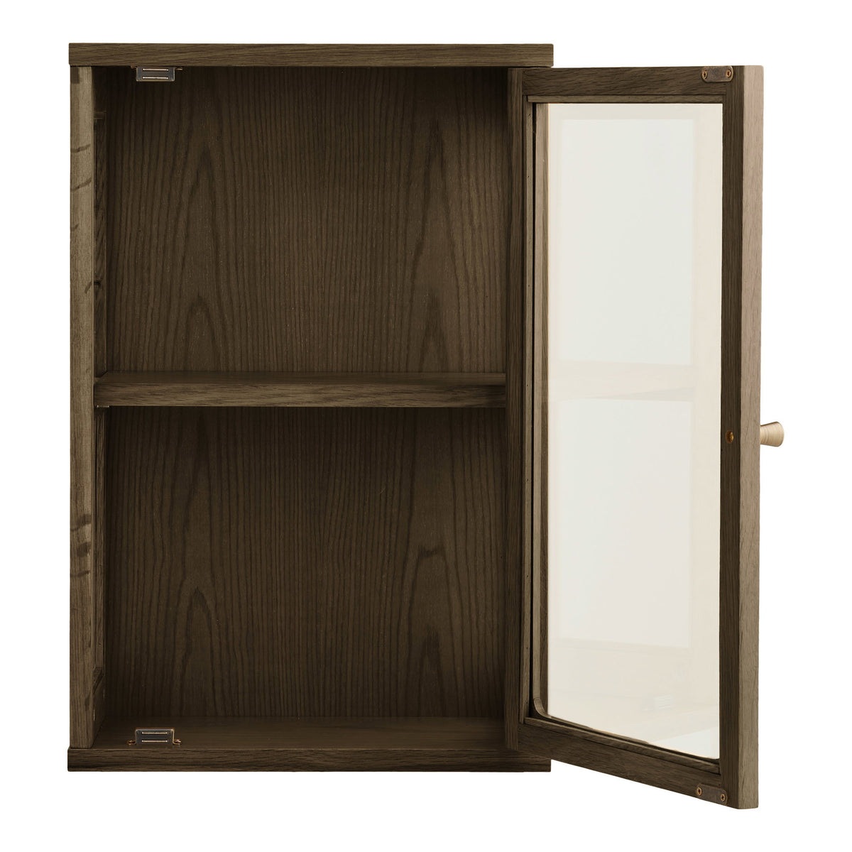 Fine Hängeschrank – Eiche/Eichenfurnier Dunkelbraun, 20 × 40 × 60 cm – Ansicht 3
