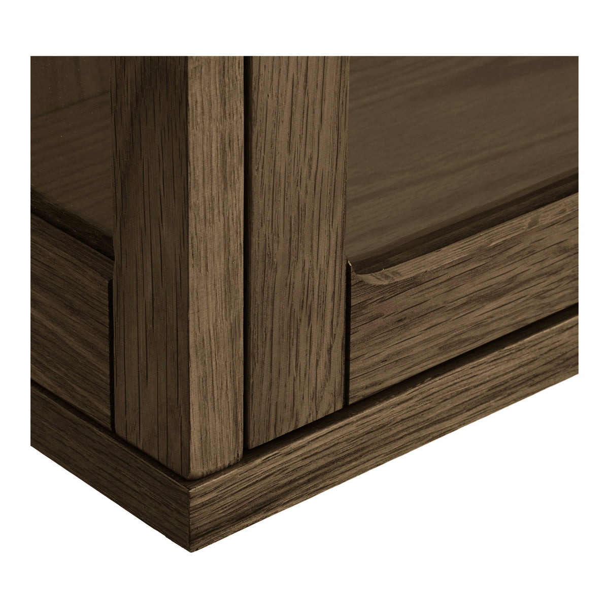 Fine Hängeschrank – Eiche/Eichenfurnier Dunkelbraun, 20 × 40 × 60 cm – Ansicht 4
