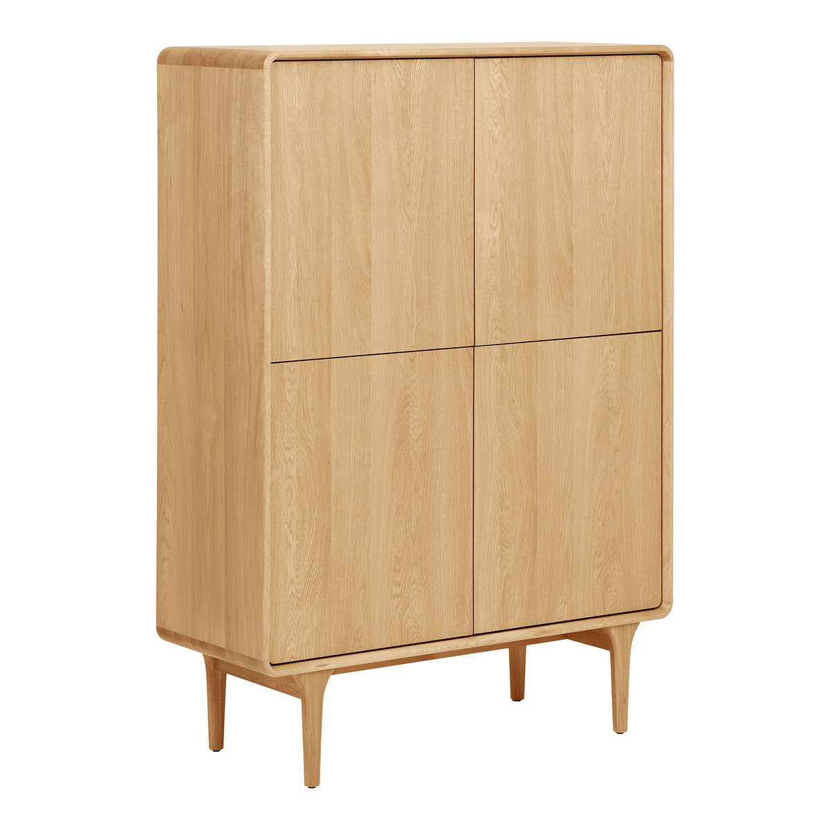 Ylvi Schrank – Eiche/Eichenfurnier Natur, 100 × 40 × 140 cm – Ansicht 3
