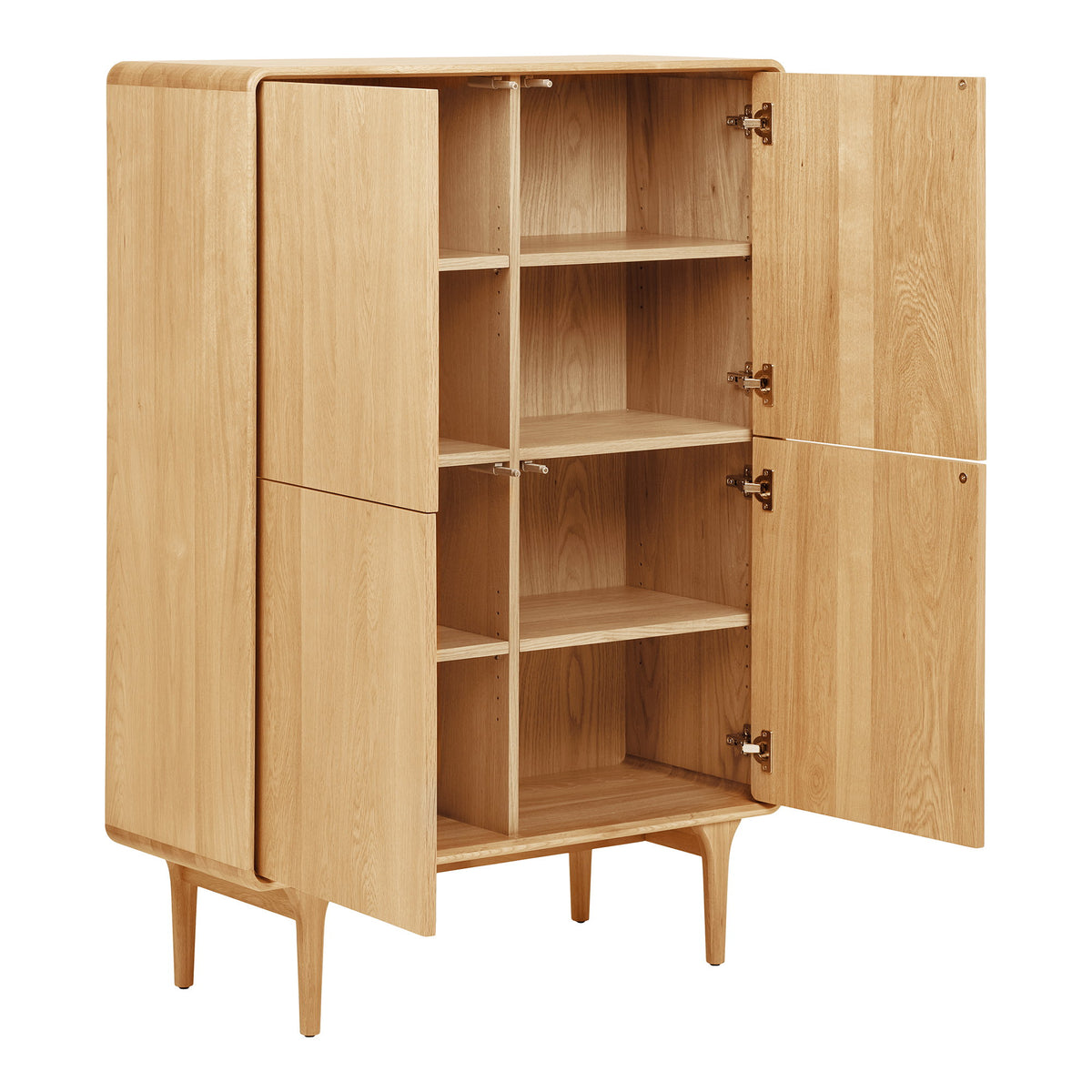 Ylvi Schrank – Eiche/Eichenfurnier Natur, 100 × 40 × 140 cm – Ansicht 4