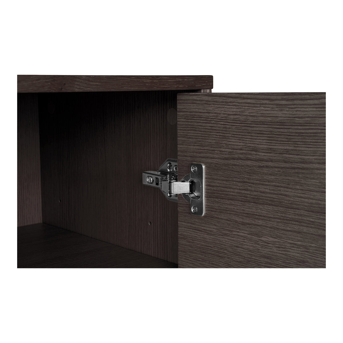 Gunnar Sideboard – Eichenfurnier Eiche geräuchert, Beine Schwarz, 150 × 40 × 74 cm – Ansicht 6