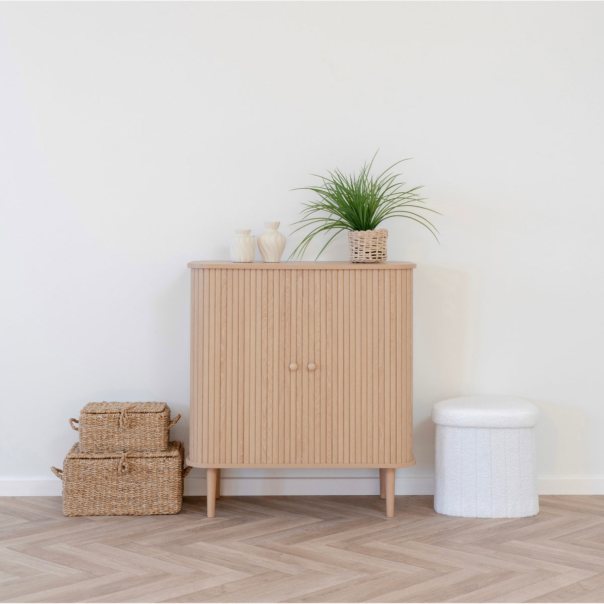 Arvid Sideboard – Natur, 80 × 40 × 87 cm – Ansicht 7