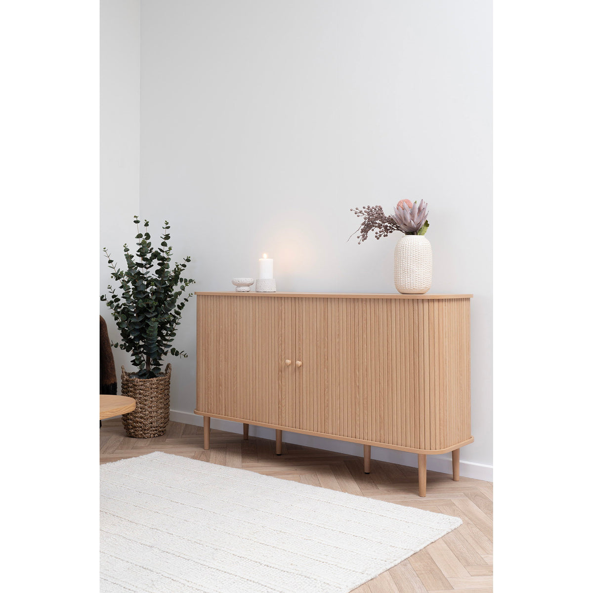 Arvid Sideboard – Natur, 140 × 40 × 79 cm – Ansicht 7