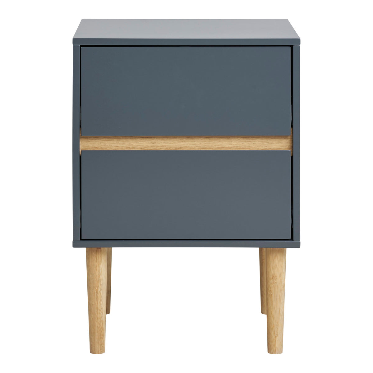 Amadeo Beistelltisch – Holz lackiert Dunkelgrau, 40 × 35 × 55 cm von Luiva Living