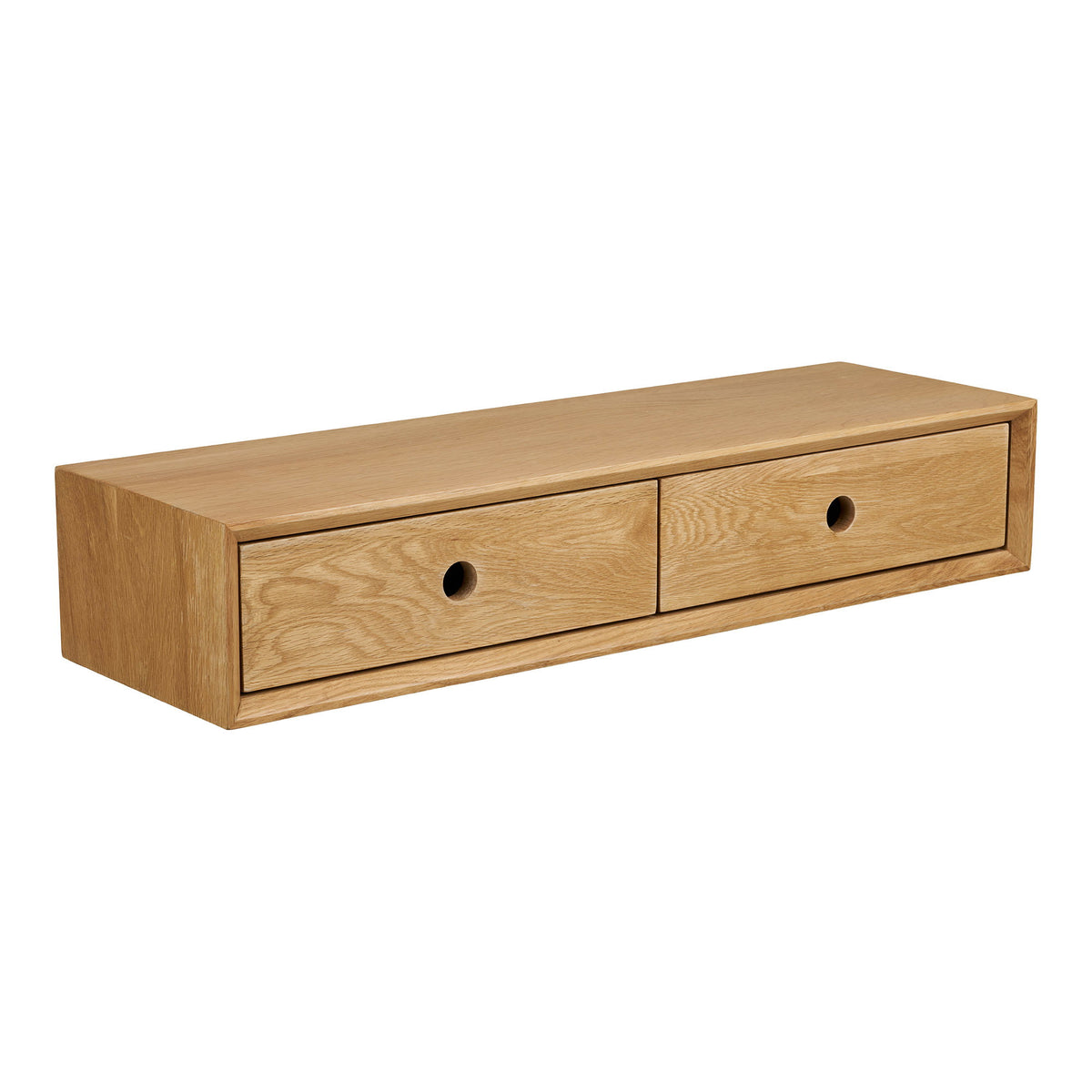 Carmen Hängekommode – Eiche lackiert, 80 × 25 × 15 cm – Ansicht 2