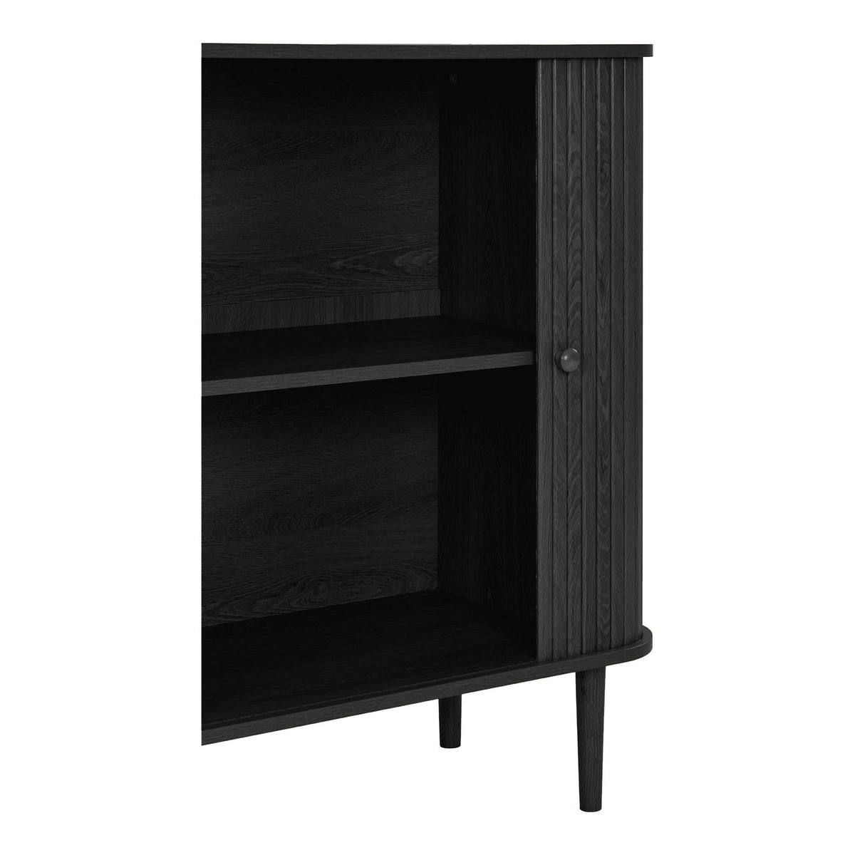 Arvid Sideboard – Schwarz, 80 × 40 × 87 cm – Ansicht 5