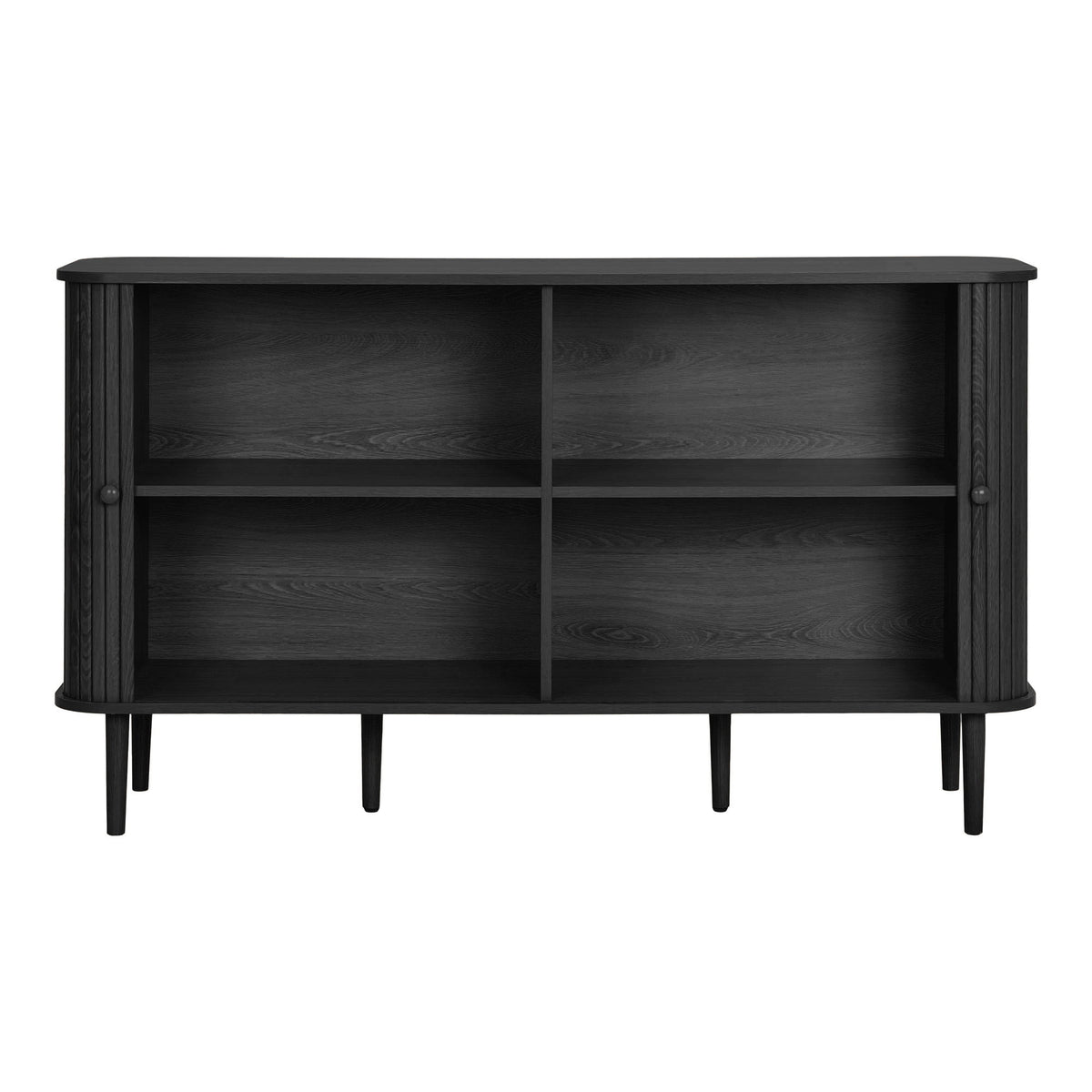 Arvid Sideboard – Schwarz, 140 × 40 × 79 cm – Ansicht 2