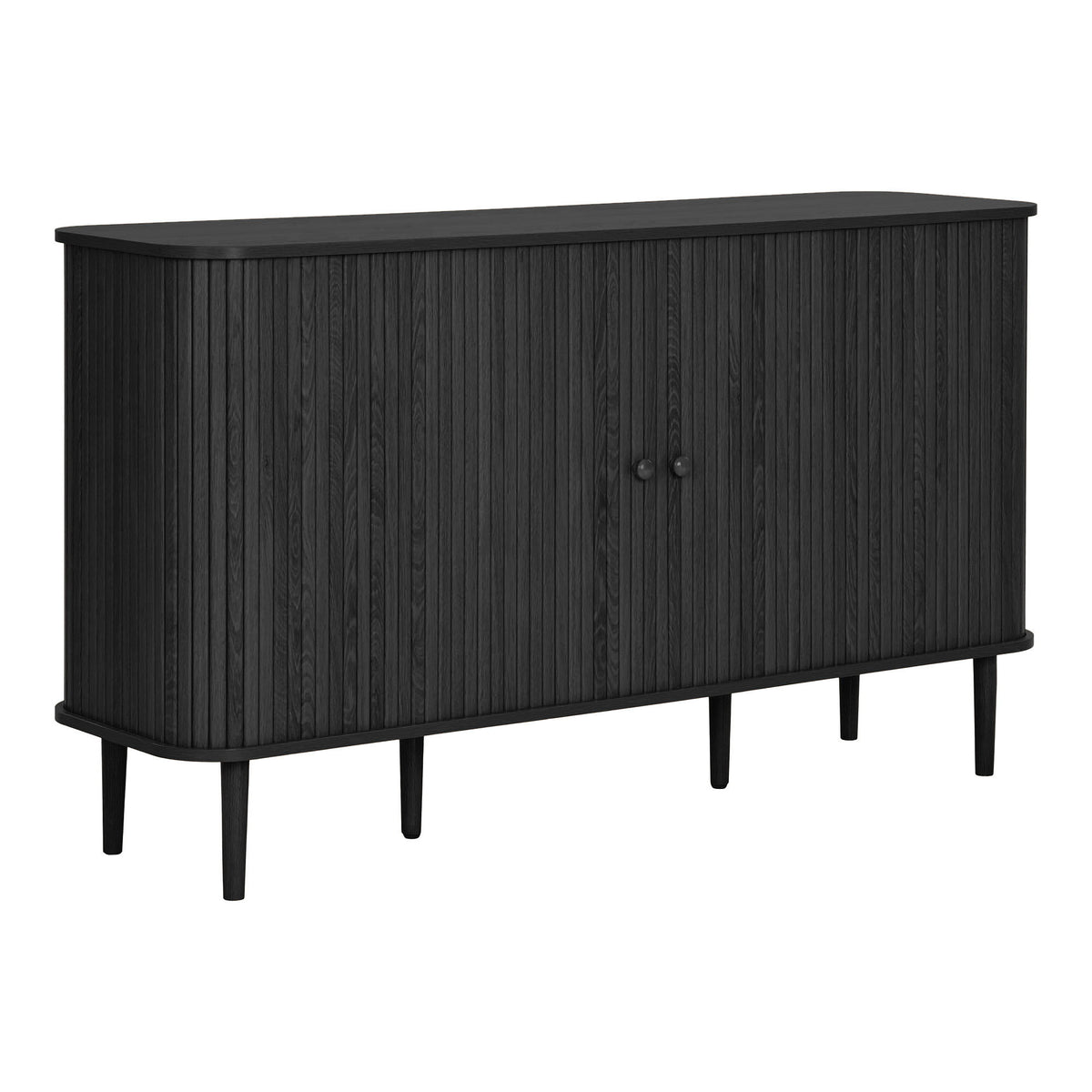 Arvid Sideboard – Schwarz, 140 × 40 × 79 cm – Ansicht 3