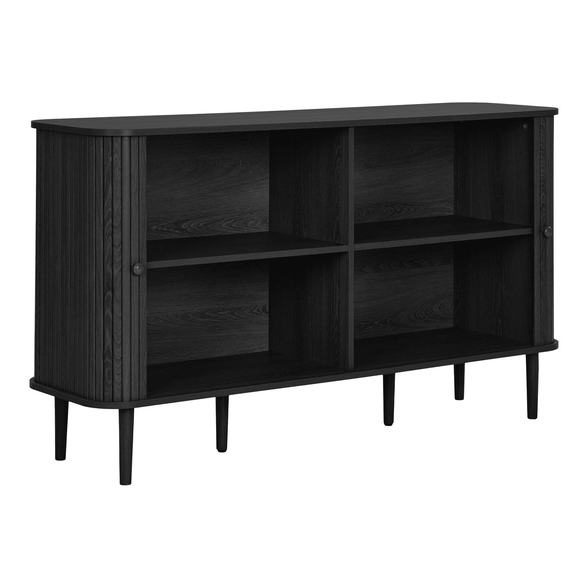 Arvid Sideboard – Schwarz, 140 × 40 × 79 cm – Ansicht 4