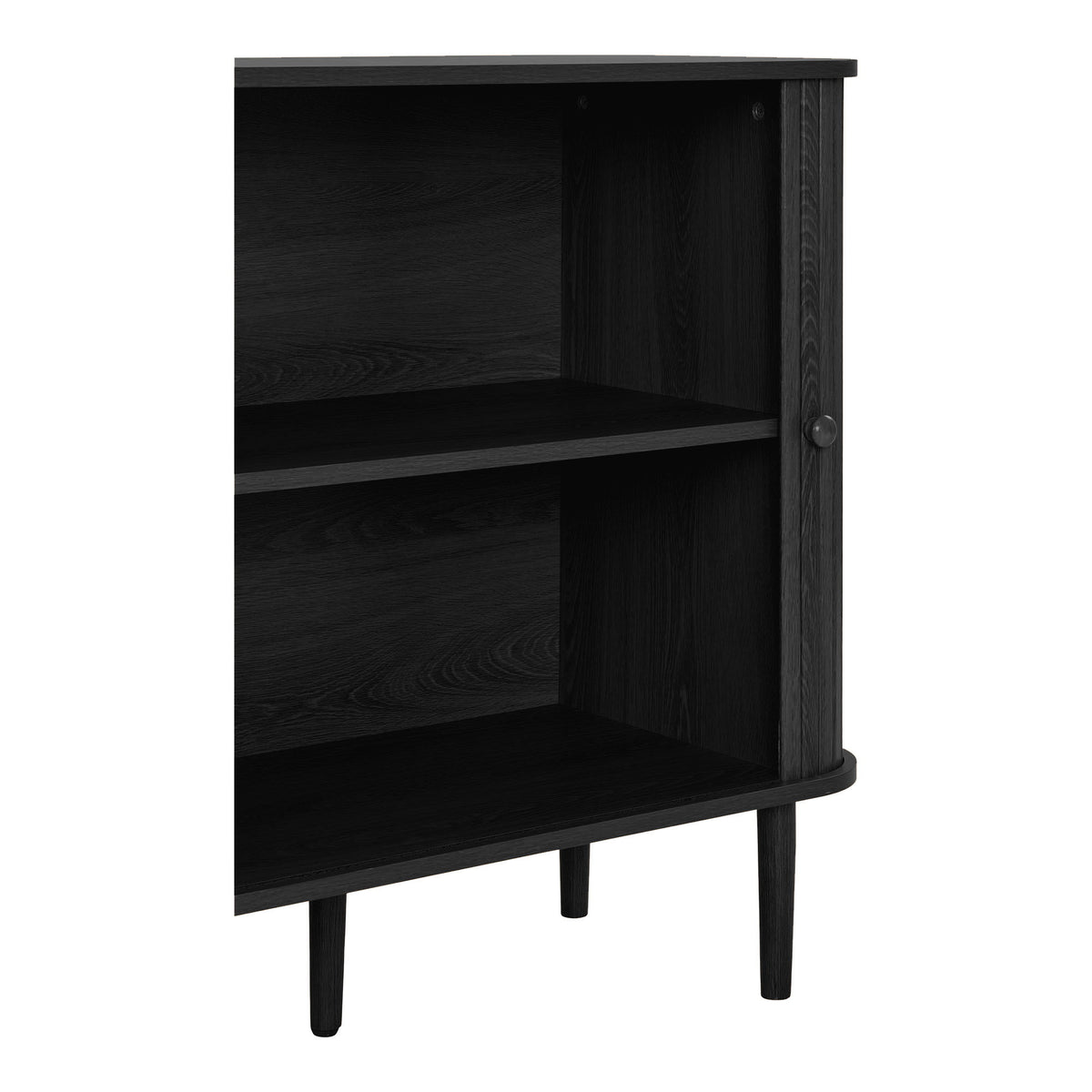 Arvid Sideboard – Schwarz, 140 × 40 × 79 cm – Ansicht 5