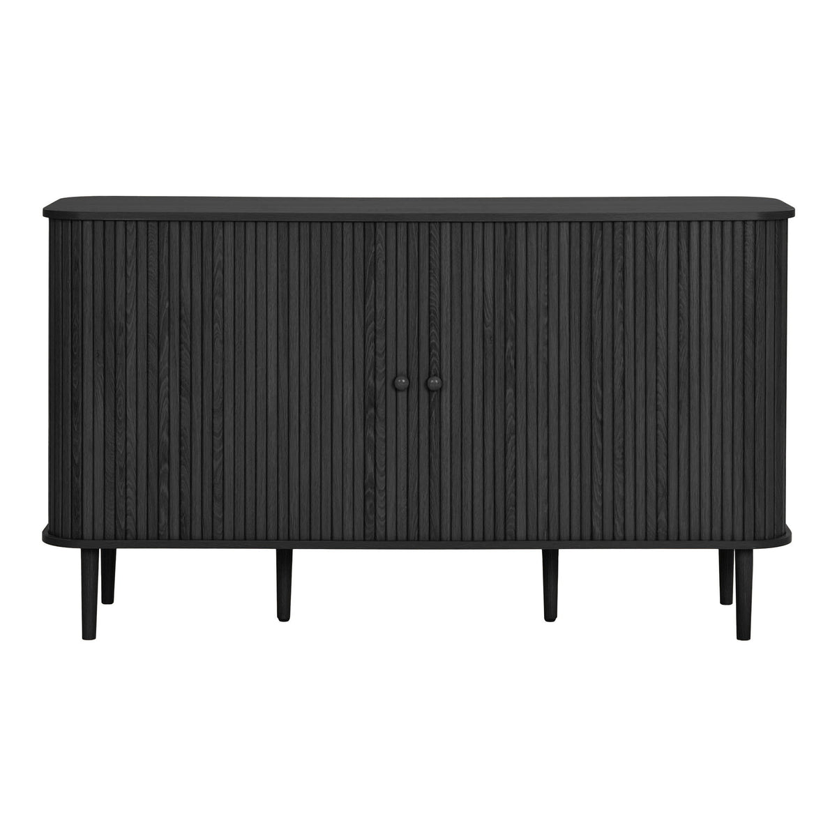 Arvid Sideboard – Schwarz, 140 × 40 × 79 cm von Luiva Living