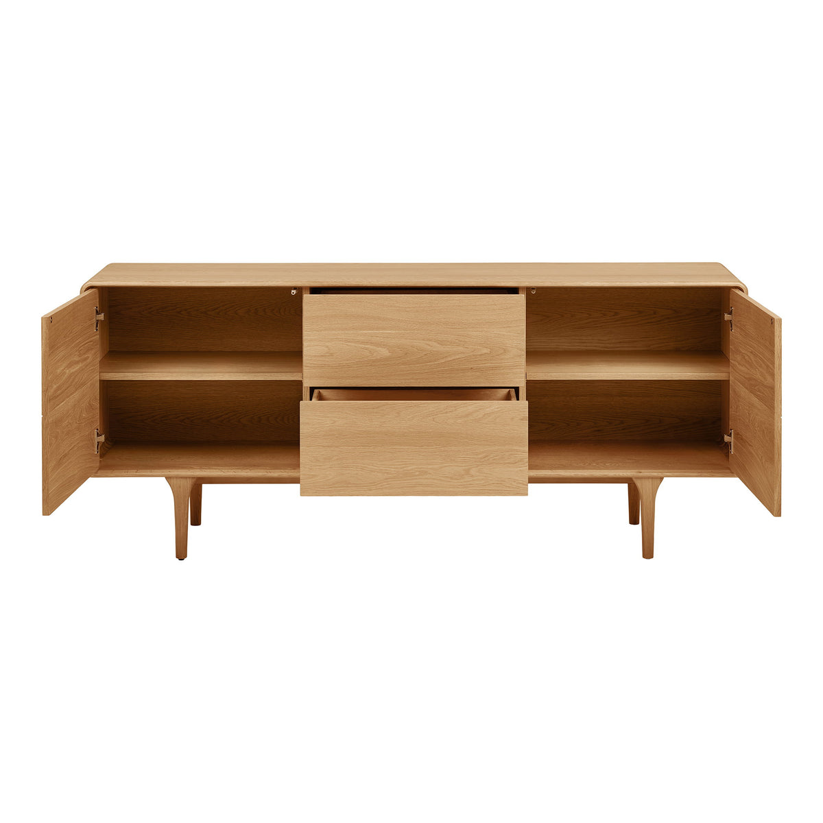 Ylvi Sideboard – Eiche Natur, 180 × 45 × 75 cm – Ansicht 2