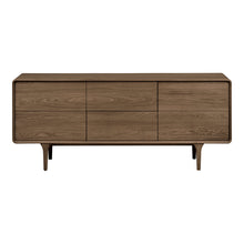 Ylvi Sideboard – Eiche Dunkelbraun, 180 × 45 × 75 cm von Luiva Living