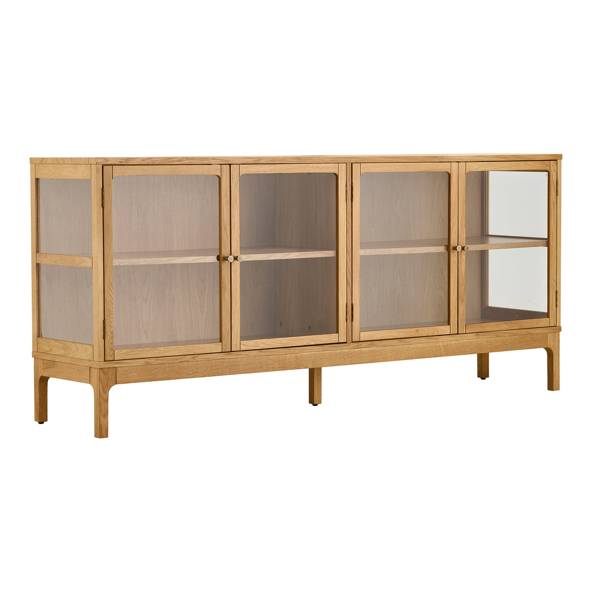 Fine Sideboard – Eiche Natur, 40 × 180 × 80 cm – Ansicht 2