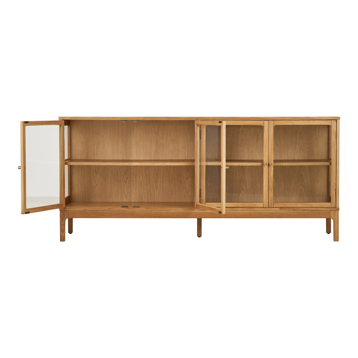 Fine Sideboard – Eiche Natur, 40 × 180 × 80 cm – Ansicht 3