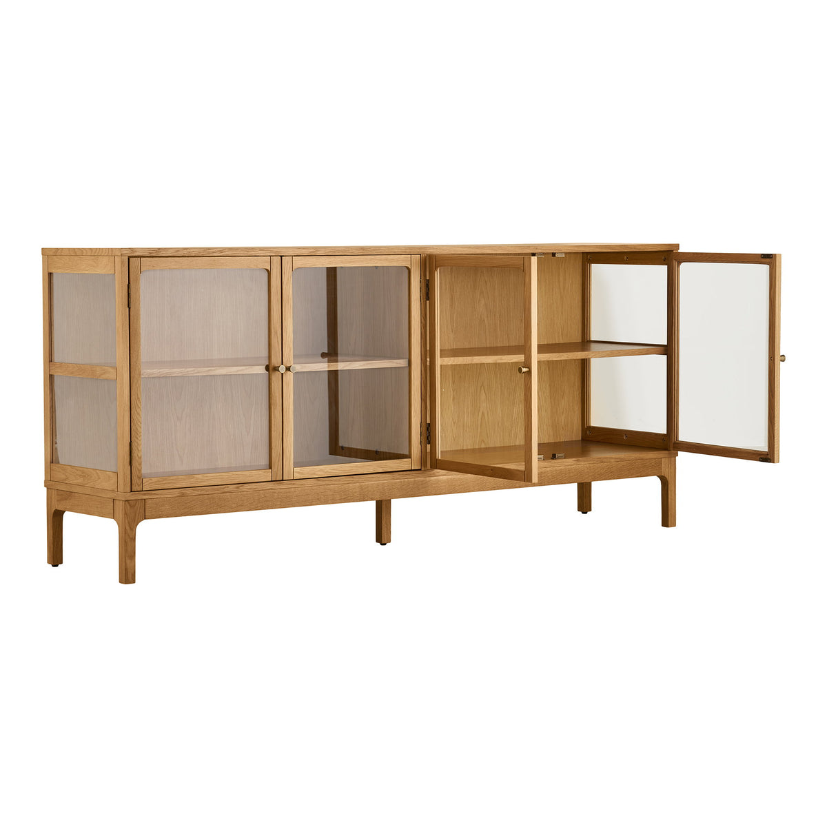 Fine Sideboard – Eiche Natur, 40 × 180 × 80 cm – Ansicht 4