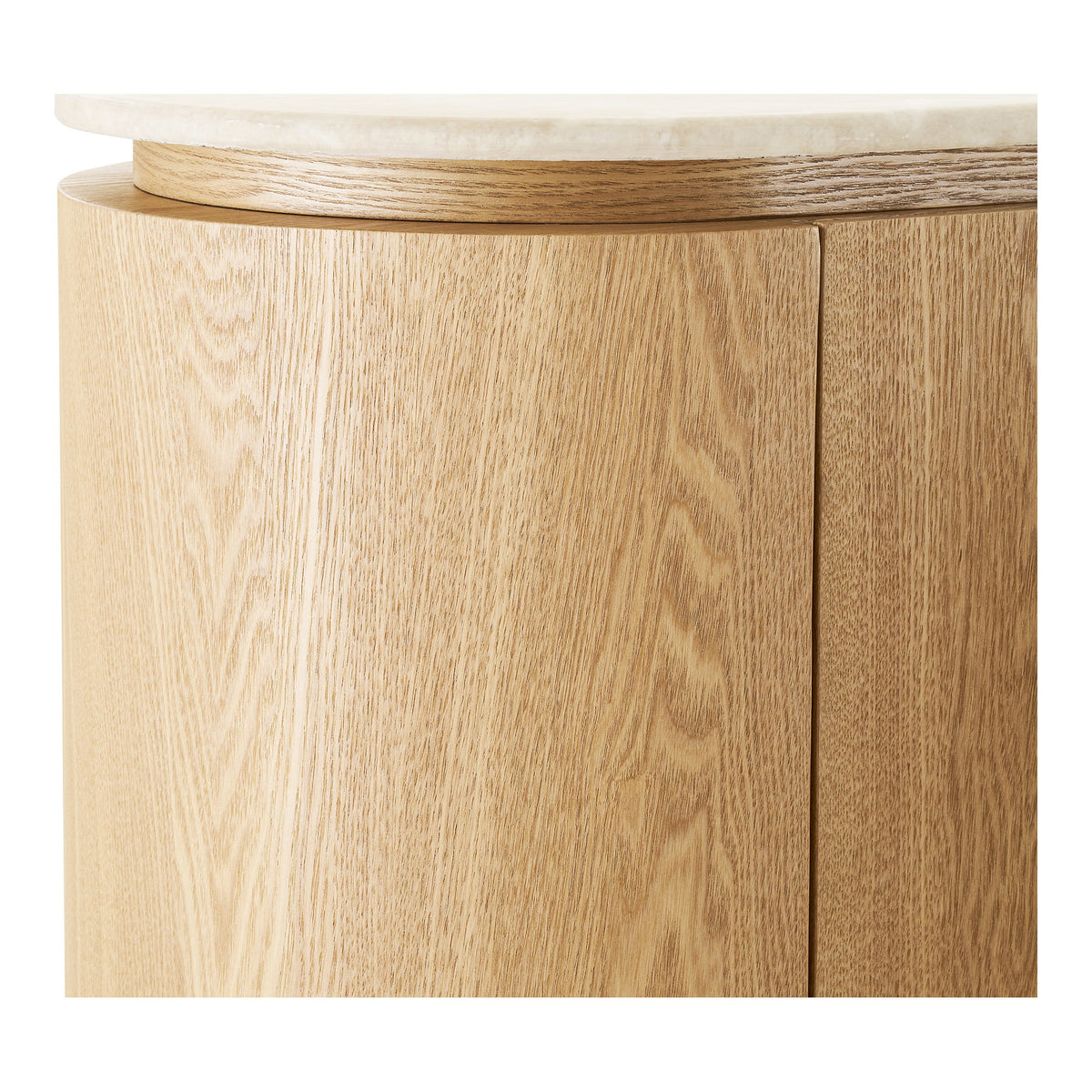 Eliza Sideboard – Granit/Eschenfurnier Natur/Cremeweiß, 180 × 40 × 85 cm – Ansicht 7
