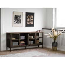 Fine Sideboard – Eiche Dunkelbraun, 40 × 180 × 80 cm – Ansicht 7