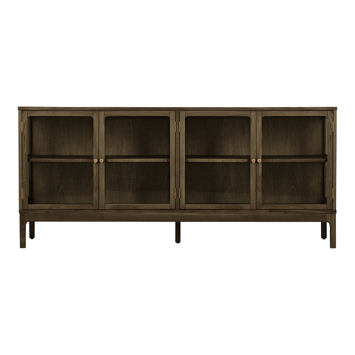 Fine Sideboard – Eiche Dunkelbraun, 40 × 180 × 80 cm von Luiva Living