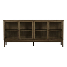 Fine Sideboard – Eiche Dunkelbraun, 40 × 180 × 80 cm von Luiva Living