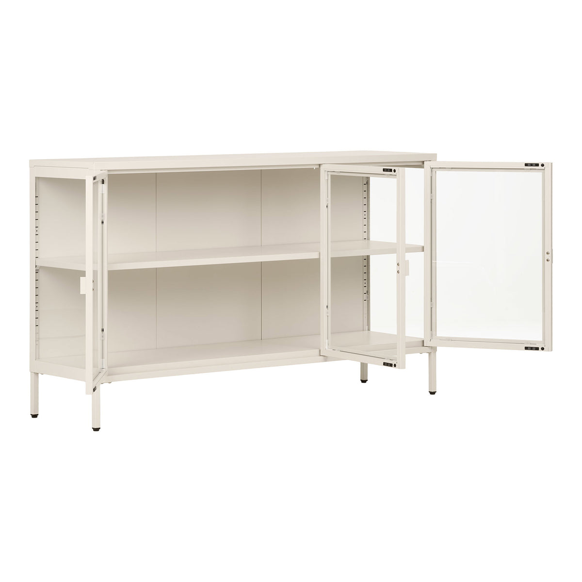 Arlo Sideboard – Stahl Cremeweiß, 140 × 40 × 85 cm – Ansicht 4