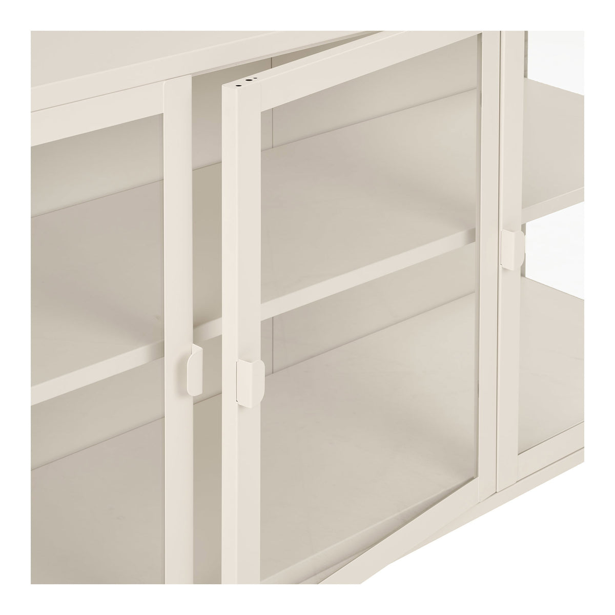 Arlo Sideboard – Stahl Cremeweiß, 140 × 40 × 85 cm – Ansicht 5