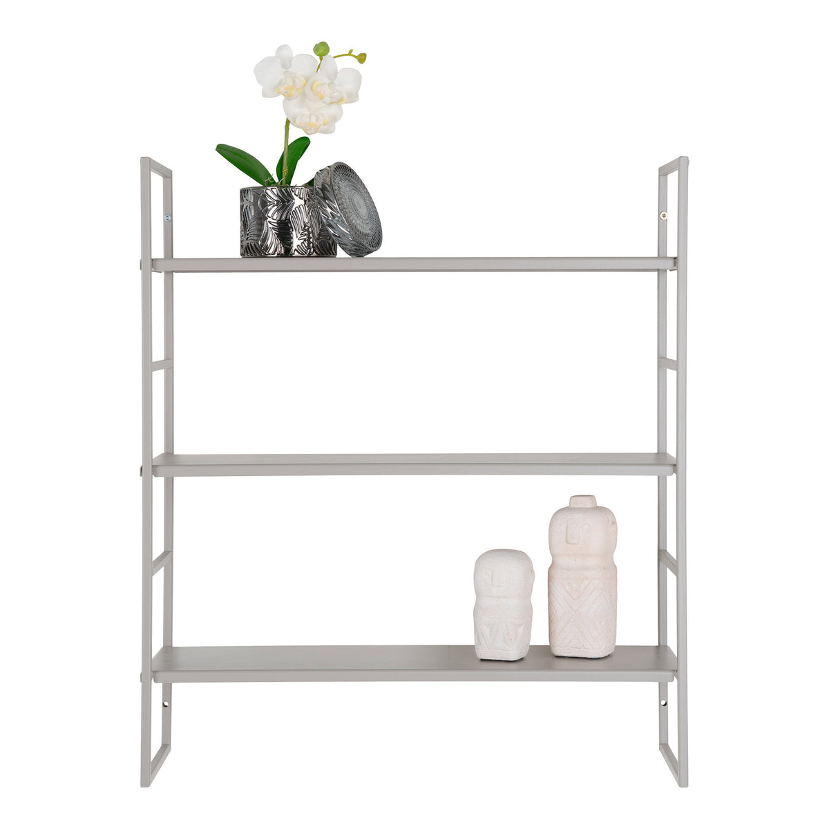 Yuna Wandregal – Stahl Grau, 48 × 17 × 55 cm – Ansicht 2