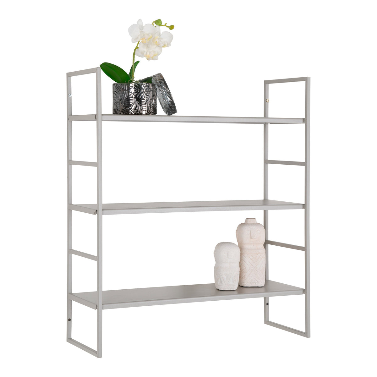 Yuna Wandregal – Stahl Grau, 48 × 17 × 55 cm – Ansicht 4