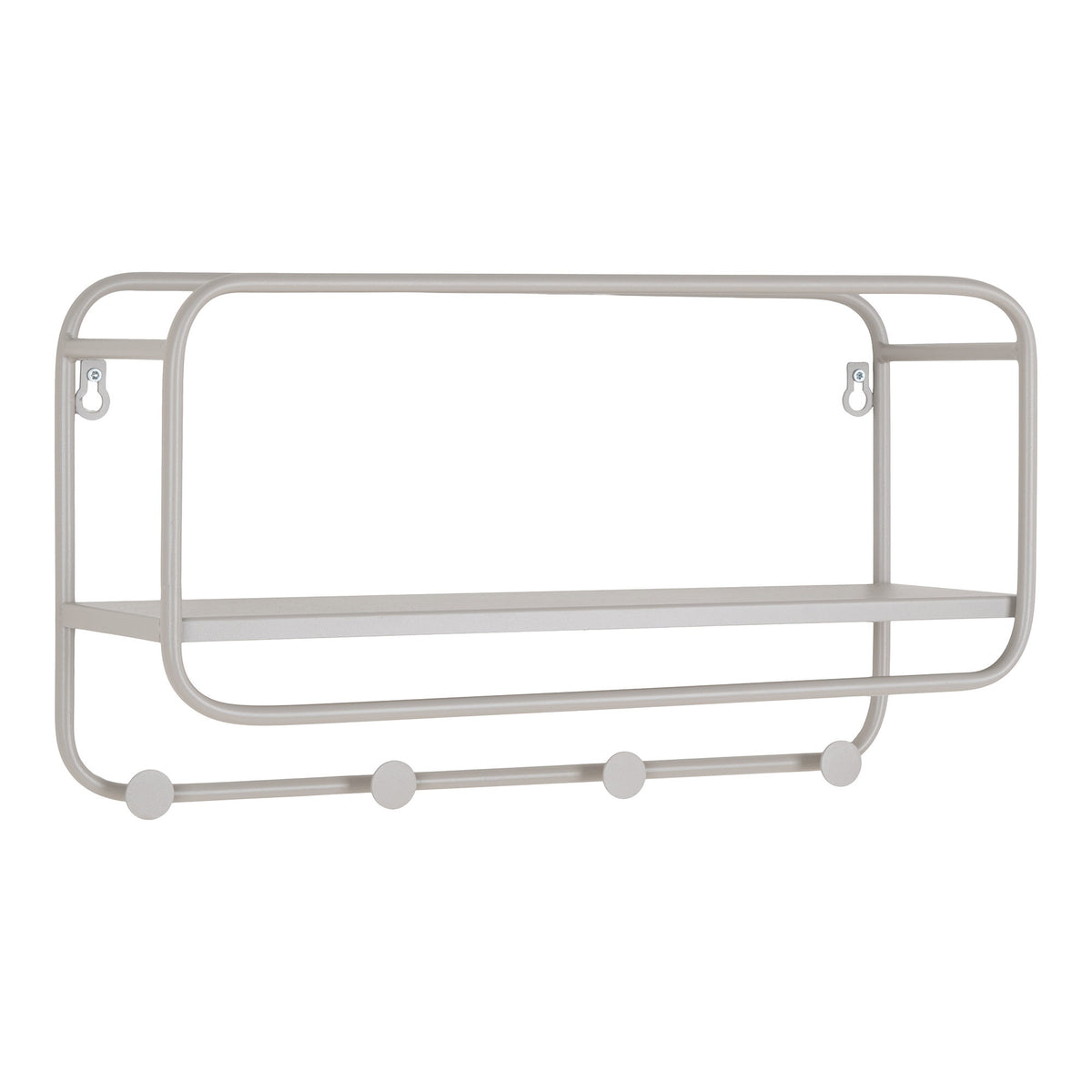 Rana Hutablage – Stahl Grau, 45 × 15 × 25 cm – Ansicht 3