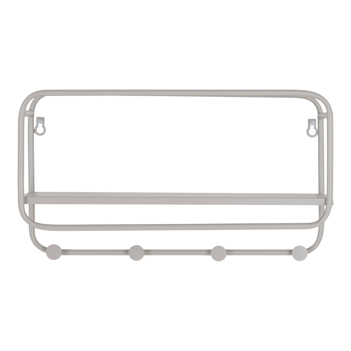 Rana Hutablage – Stahl Grau, 45 × 15 × 25 cm von Luiva Living