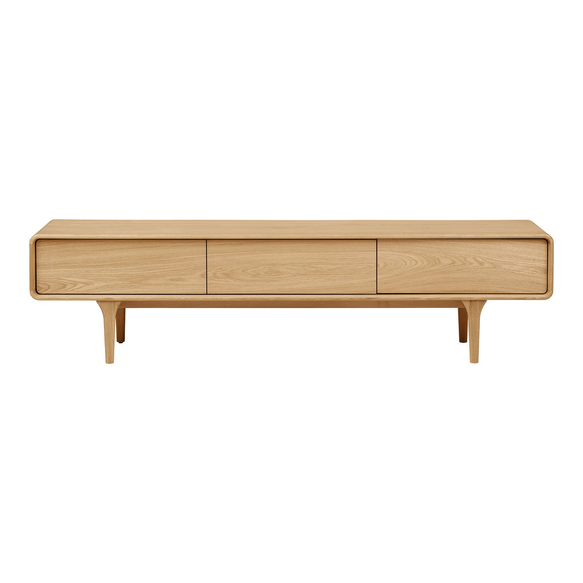 Ylvi TV-Board – Eiche Natur, 180 × 45 × 45 cm von Luiva Living