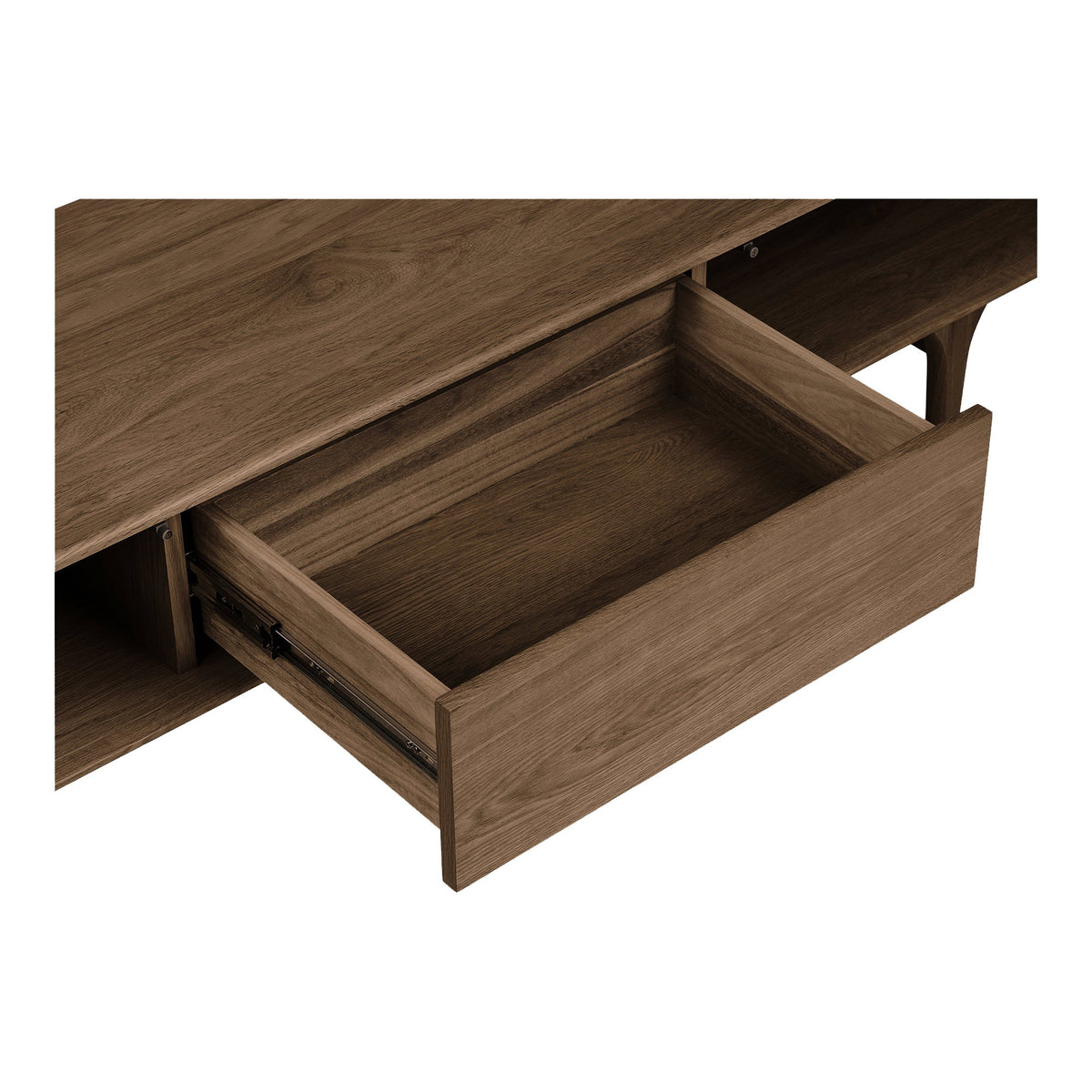 Ylvi TV-Board – Eiche Dunkelbraun, 180 × 45 × 45 cm – Ansicht 5