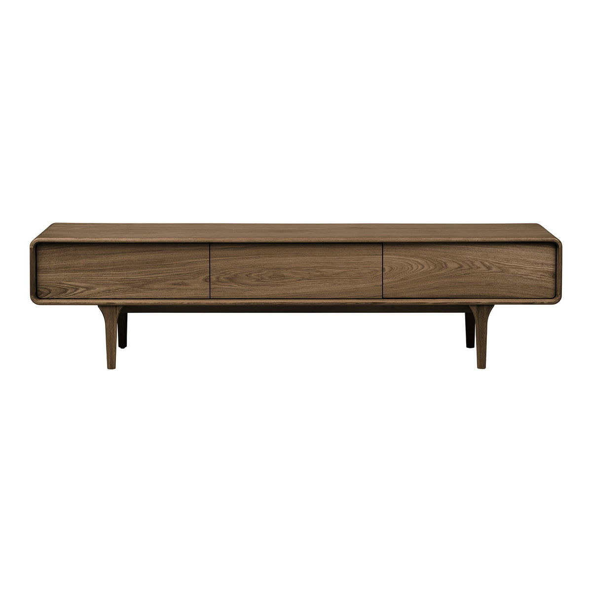 Ylvi TV-Board – Eiche Dunkelbraun, 180 × 45 × 45 cm von Luiva Living