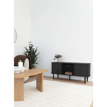 Arvid TV-Board – Schwarz, 113 × 40 × 52 cm – Ansicht 7