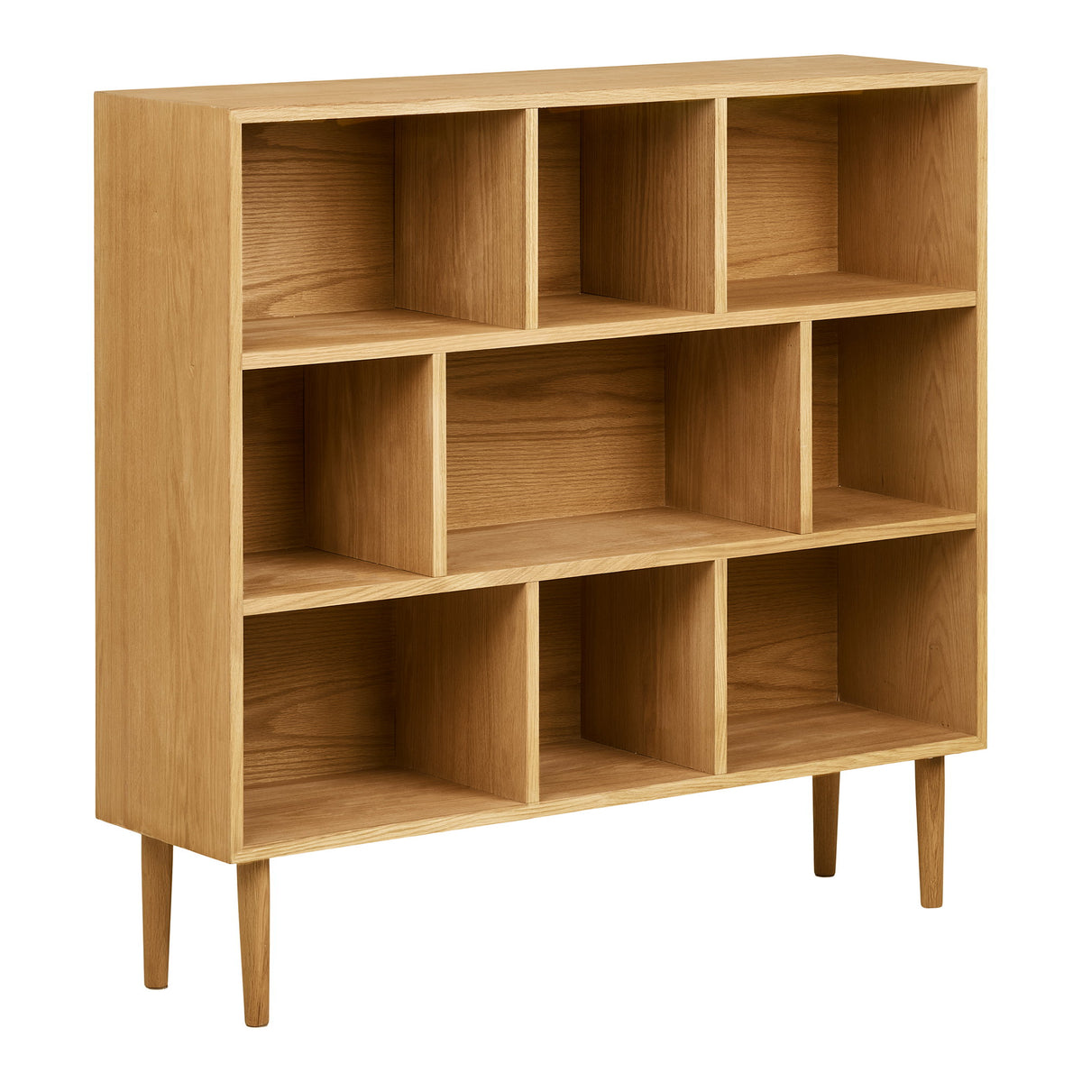 Tamara Bücherregal – Eiche Natur, 30 × 112 × 104,5 cm – Ansicht 2