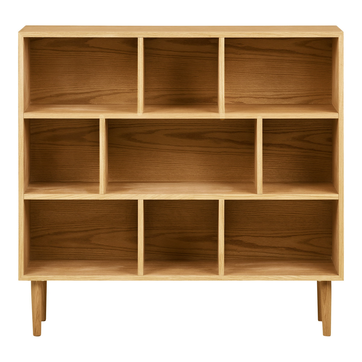 Tamara Bücherregal – Eiche Natur, 30 × 112 × 104,5 cm von Luiva Living