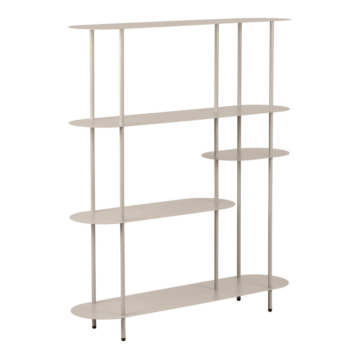 Rhea Regal, asymmetrisch – Metall Sand, 31 × 118 × 139 cm – Ansicht 2
