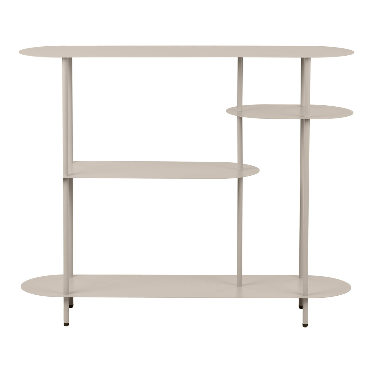 Rhea Regal – Metall Sand, 31 × 118 × 97 cm von Luiva Living