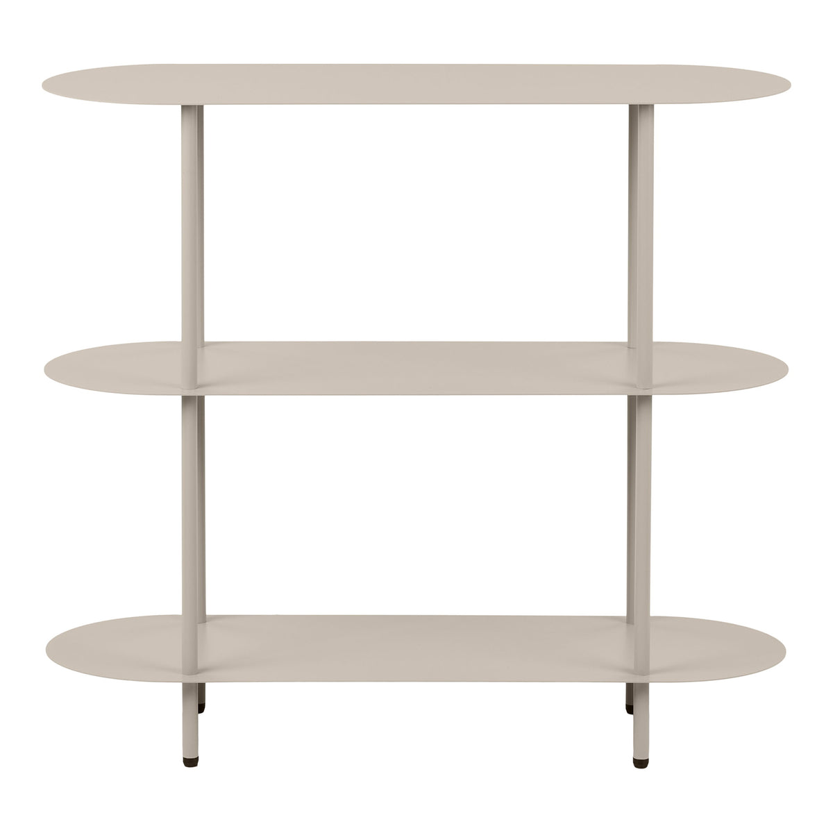 Rhea Regal – Metall Sand, 31 × 90 × 81 cm von Luiva Living
