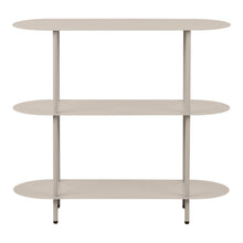 Rhea Regal – Metall Sand, 31 × 90 × 81 cm von Luiva Living