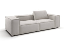 Bergen 2-Sitzer-Sofa kompakt in Feincord Weiß