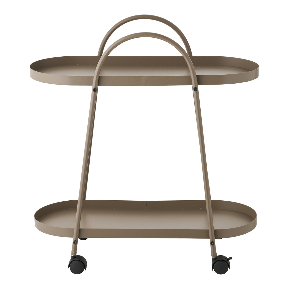 Tage Barwagen – Stahl Braun, 27,5 × 60 × 64 cm – Ansicht 2