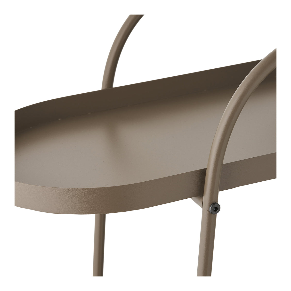 Tage Barwagen – Stahl Braun, 27,5 × 60 × 64 cm – Ansicht 3
